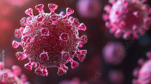 Detailed Illustration of Herpes Simplex Virus Structure