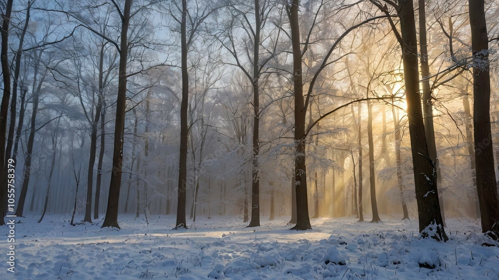 Winter dawn. Silence, snow, frost, and the beauty of nature. Winter dawn. Silence, snow, frost, and the beauty of nature.