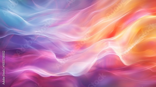 Wallpaper Mural A stunning display of vibrant colors blends seamlessly, forming an abstract landscape that captivates with its dynamic movement and creative energy, inviting viewers to explore its depths. Torontodigital.ca