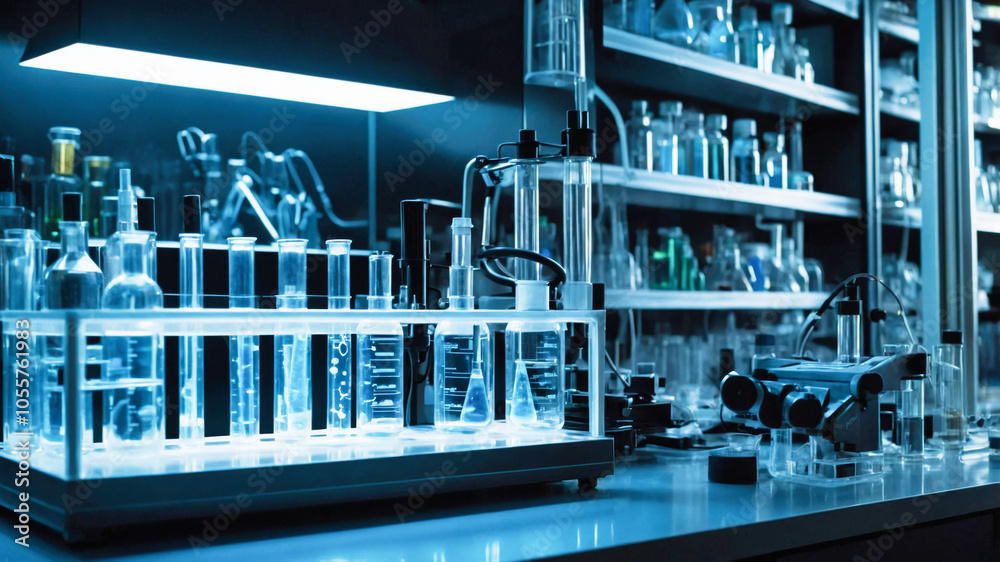 Hight tech laboratory with lab equipments Hight tech laboratory with lab equipments