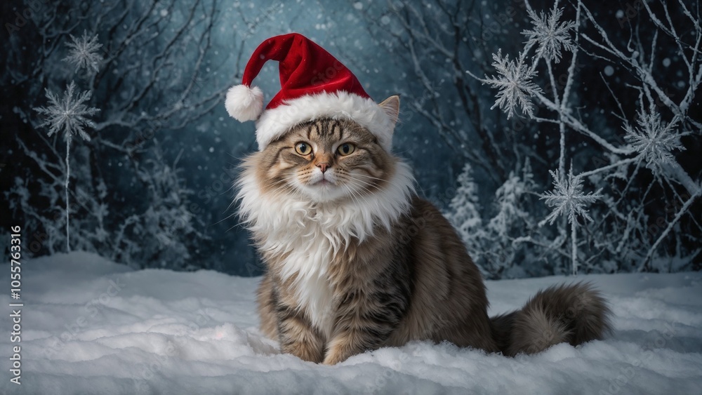 Santa Clause Cat Santa Clause Cat