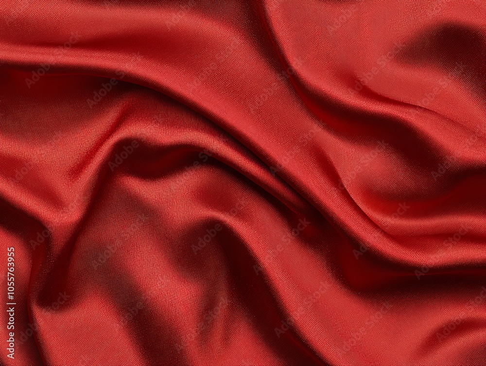 Obraz premium Red Silk Drapery