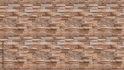 Modern Brown Stone Wall Texture Pattern 