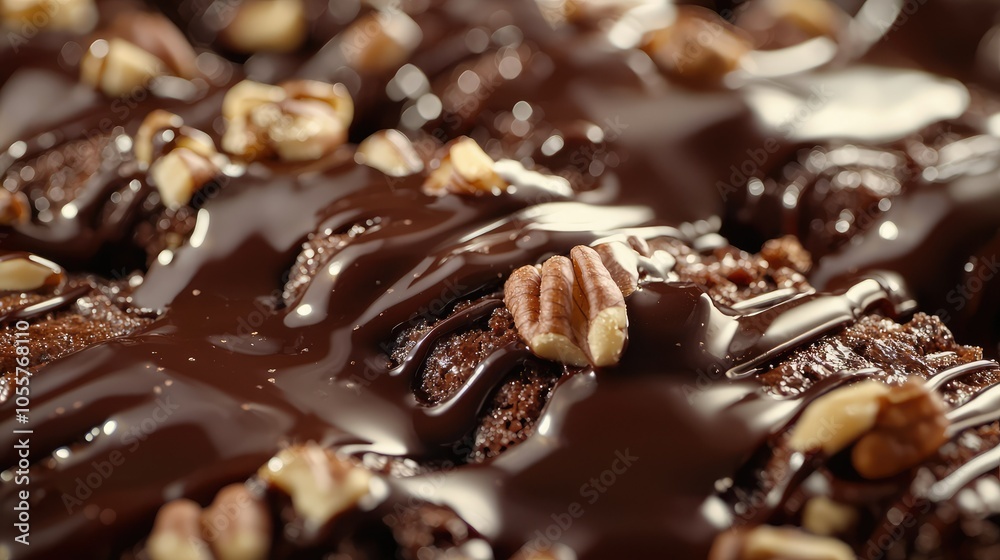Decadent Brownies with Nut Toppings Decadent Brownies with Nut Toppings