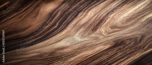 This close-up image of a polished wood surface showcases beautiful grain and natural patterns. Perfect for backgrounds, textures, and design projects.