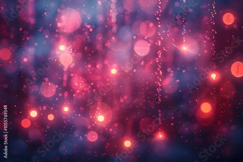 Vibrant Abstract Bokeh Lights in Pink and Purple for Festive Atmosphere and Design