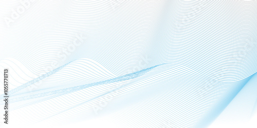 Digital flow wave line modern carve blend stripe line.  flowing futuristic technology blue glowing element line moving creative concept science technology create for thin texture vector background.