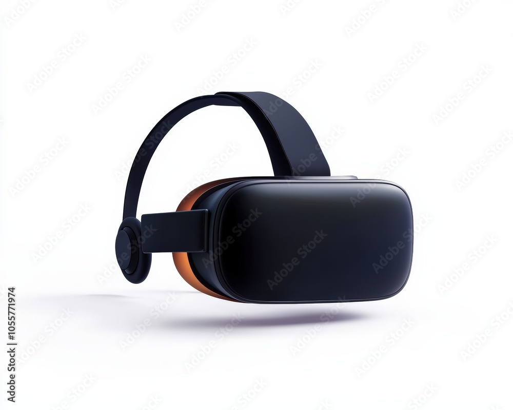 Virtual reality headset on white background Virtual reality headset on white background