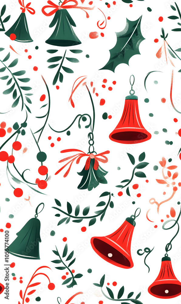 Seamless Pattern Whimsical Christmas and New Year Doodles Featuring Festive Icons, Cozy Winter Scenes, and Seasonal Decorations in Vibrant Colors Seamless Pattern Whimsical Christmas and New Year Doodles Featuring Festive Icons, Cozy Winter Scenes, and Seasonal Decorations in Vibrant Colors