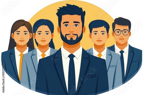 Confident Business Team Portrait 