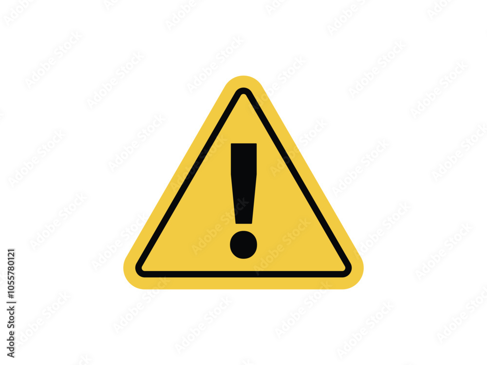 exclamation danger sign symbol vector on transparent background exclamation danger sign symbol vector on transparent background
