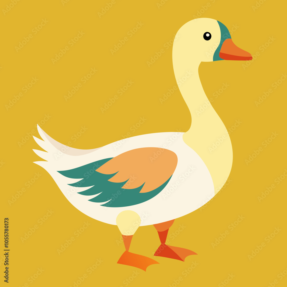 Fototapeta premium illustration of a duck