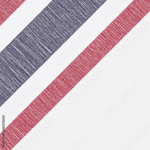 Thailand National Day. Scribble style Thailand flag vector background. Poster, card, banner. Copy space.