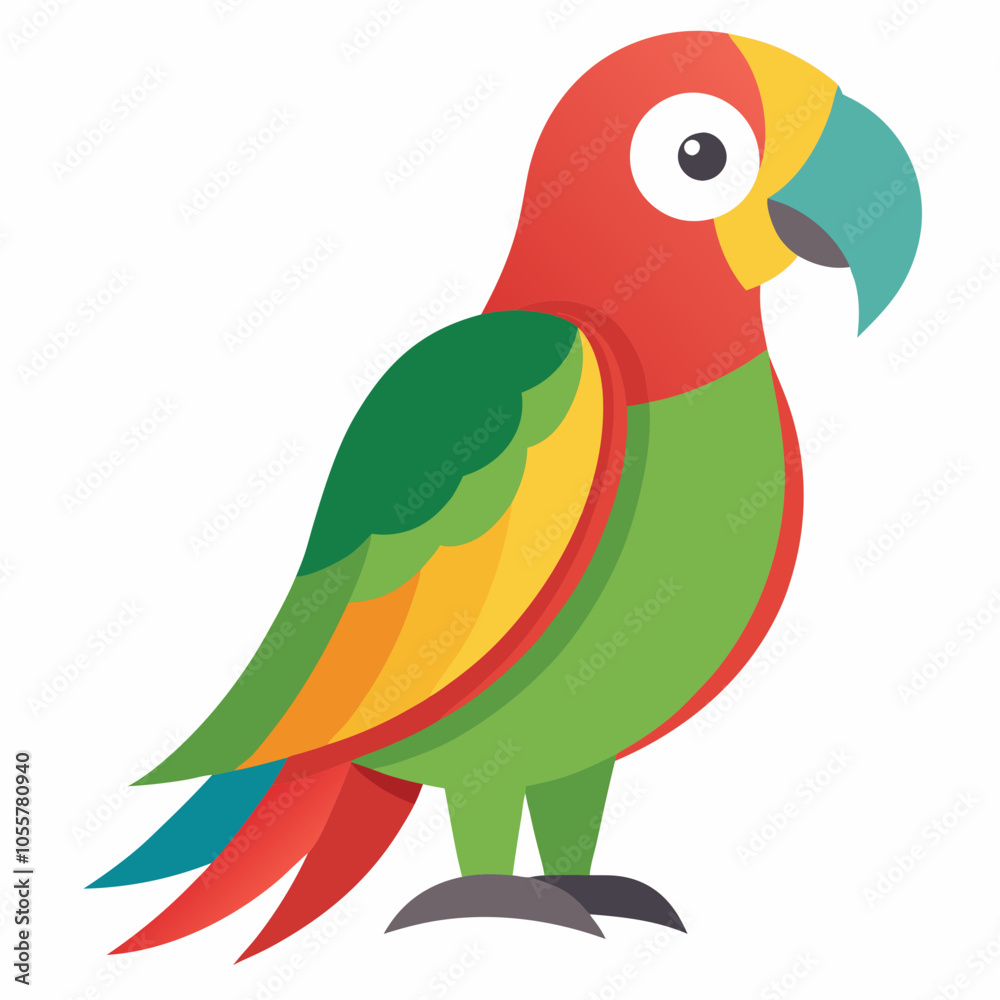 green parrot on a branch green parrot on a branch