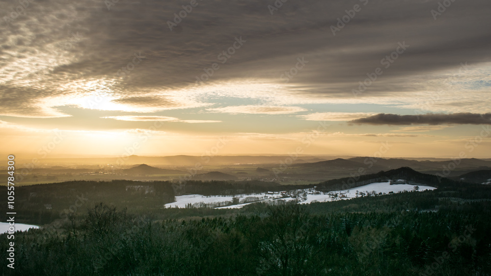 The ruins of Kumburk Castle offer a breathtaking view of the Czech landscape, blanketed in snow. The ruins of Kumburk Castle offer a breathtaking view of the Czech landscape, blanketed in snow.