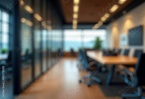 motion blur background of modern office interior design contemporary workspace for creative business defocus long exposure shake jerk