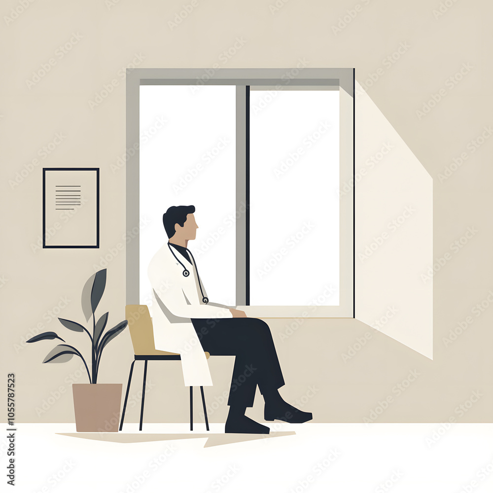 Fototapeta premium Doctor-Patient Interactions: Smiling Moments, Use of Medical Tools, and Emotive Scenes Depicting Trust, Care, and Professionalism in Various Settings