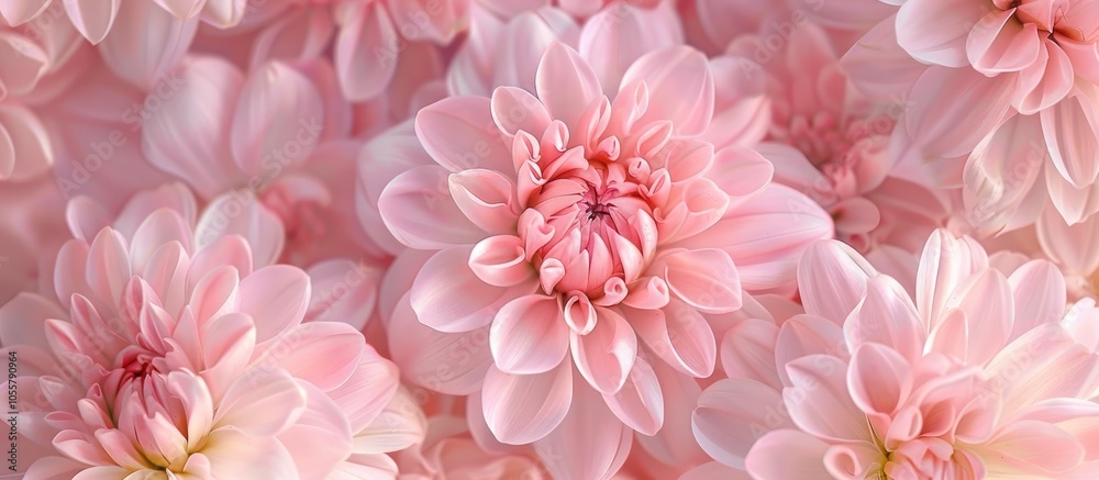 Pink Chrysanthemum Flowers Macro Image Floral Background Pink Chrysanthemum Flowers Macro Image Floral Background