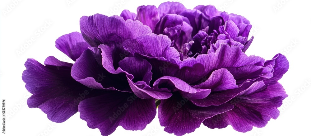 Obraz premium Big Purple Flower Isolated On A White Background