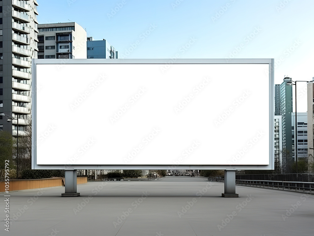 Digital Media Blank Billboard for Product Advertisement, Ideal for Advertising Design Digital Media Blank Billboard for Product Advertisement, Ideal for Advertising Design