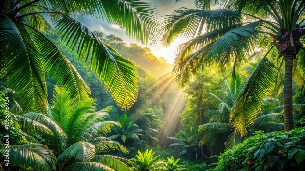 Tropical Paradise Sunlit Natural Rhythms in Lush Greenery with Tropical Vibes Tropical Paradise Sunlit Natural Rhythms in Lush Greenery with Tropical Vibes