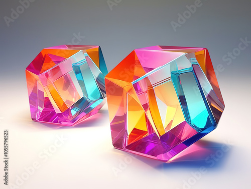 Stunning Glass Geometric Shapes Outshine Glass Animals photo