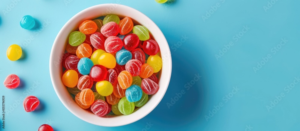 A Bowl With Bright Candy Sweets