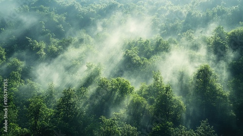 Spray mist on nature background