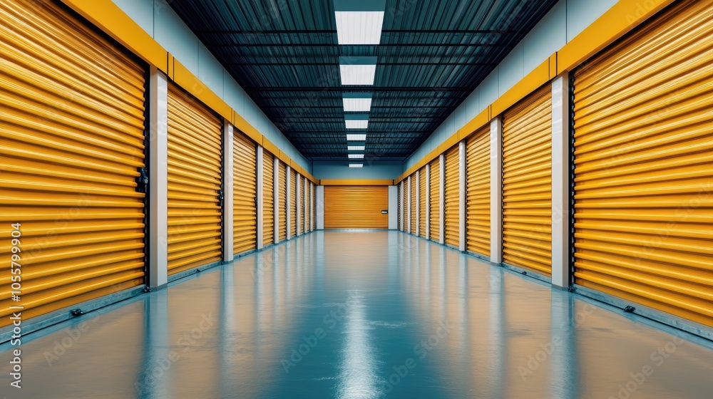 Fototapeta premium Storage space available for rent to secure personal items