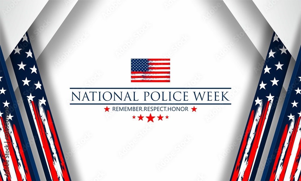 National Police week, vektor background banner . National Police week, vektor background banner .