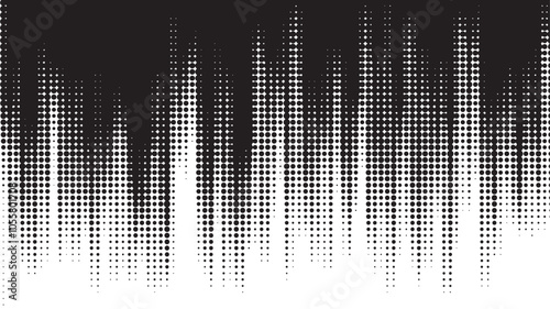 abstract gradient halftone dots background Pop art template texture