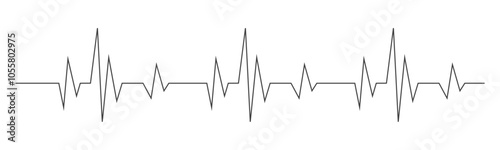 Heart beat cardio rhythm line. ECG EKG electrocardiogram medicine test. Heartbeat pulse. Diagram, monitor curve graph