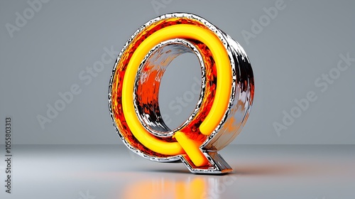Quora Icon Redesign, A sleek orange and white emblem representing the Quora platform, modern aesthetics with a clean finish.