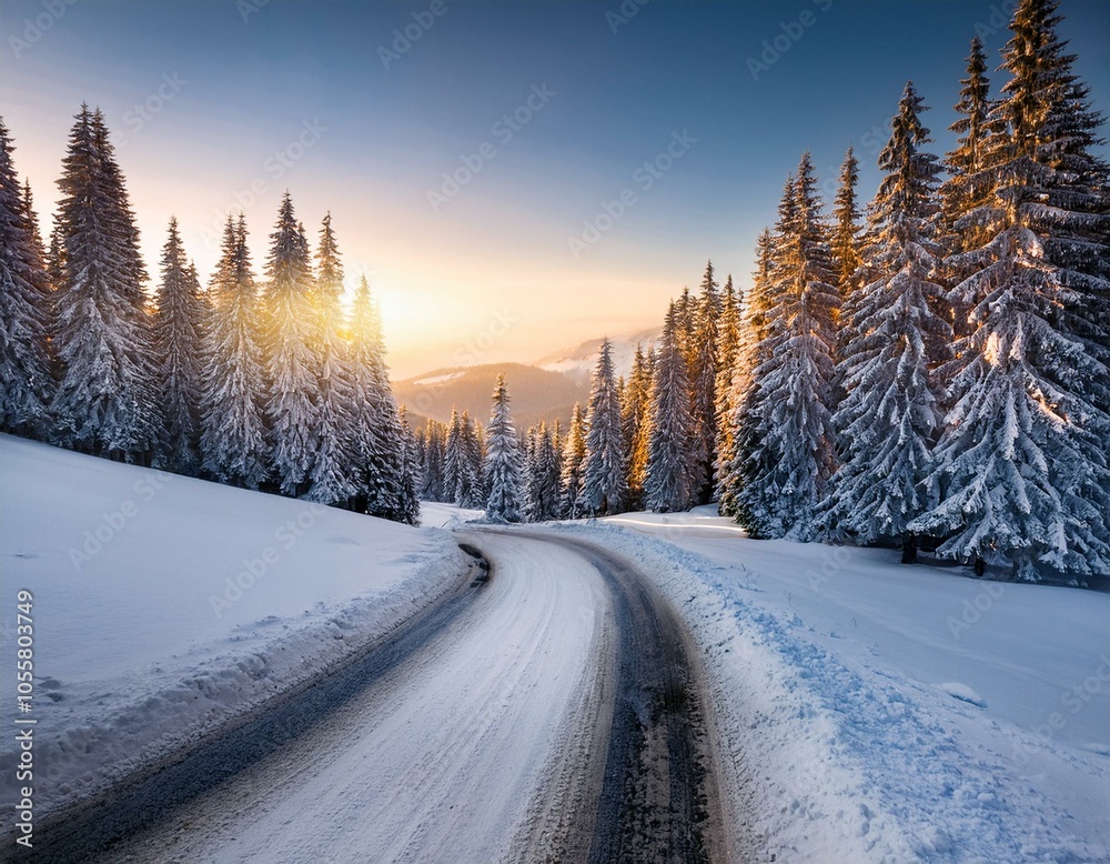 Aerial. Trees and snow in a winter forest. Nature background top view from drone. Aerial. Trees and snow in a winter forest. Nature background top view from drone.