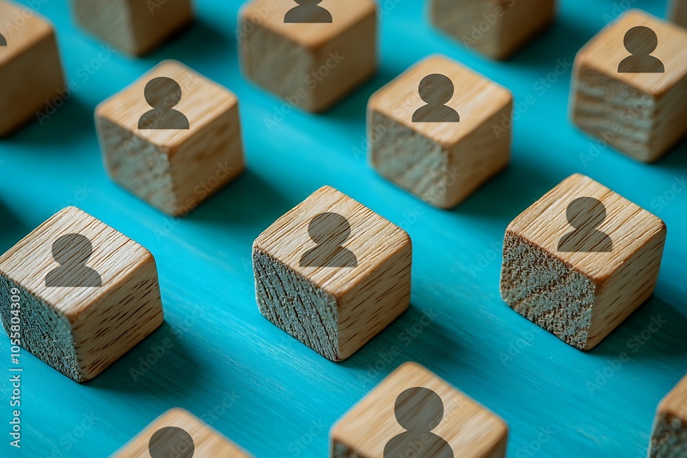 Connected Wooden Blocks A Symbol of Teamwork and Interdependence Connected Wooden Blocks A Symbol of Teamwork and Interdependence