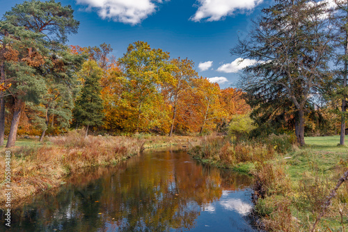 Autumn in Milham park, Kalamazoo, Michigan  photo