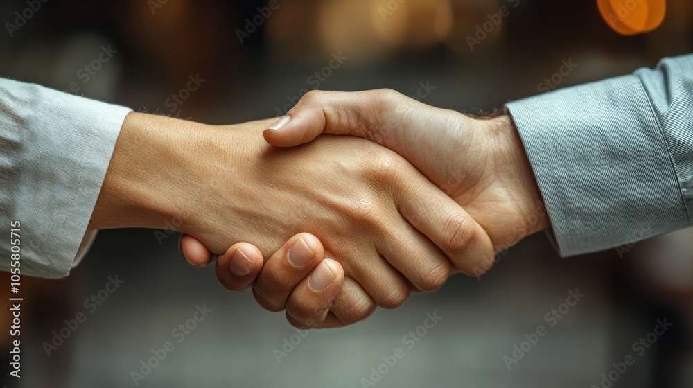 Two hands shaking in a professional agreement or greeting. Two hands shaking in a professional agreement or greeting.