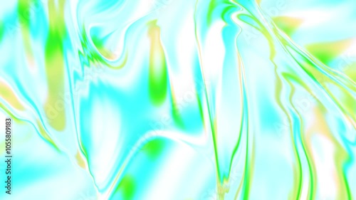 Cloth fabric gradient waves abstract background. Iridescent chrome wavy surface. Liquid surface, ripples, reflections. 3d render illustration. 4K video. High quality 4k footage