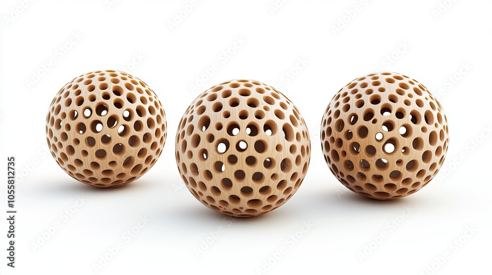 Smooth cell-shaped spheres, 3D renderings on white, isolated and organic in appearance Smooth cell-shaped spheres, 3D renderings on white, isolated and organic in appearance