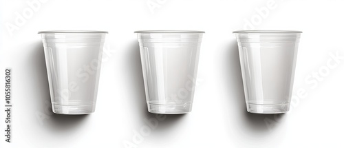 Colorful plastic cups
