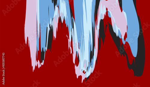 abstract color brush strokes and ink paint texture.