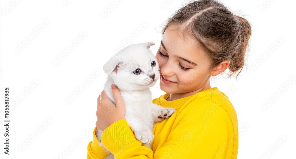 Adorable pet concept of young Asian woman hugging a cute long haired cat. Adorable pet concept of young Asian woman hugging a cute long haired cat.