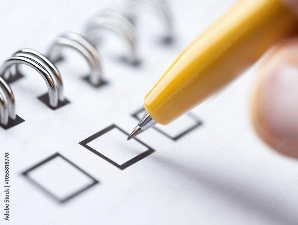 Fototapeta premium Organizing Thoughts The Importance of Checklists in Productivity and Planning
