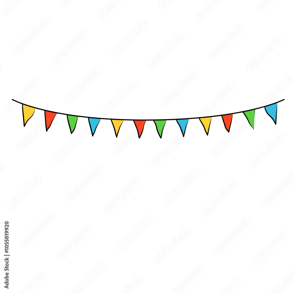 Fototapeta premium Colorful Fiesta Flag