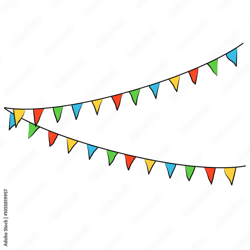 Fototapeta premium Colorful Fiesta Flag