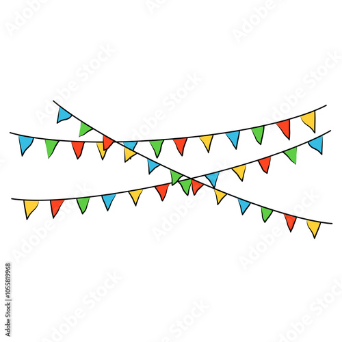 Colorful Fiesta Flag