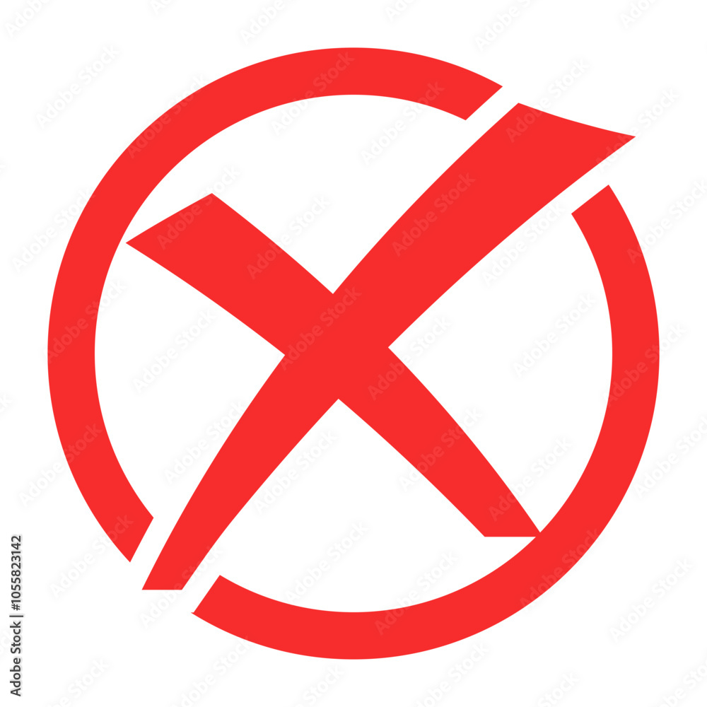 Wrong Mark Button Element Wrong Mark Button Element