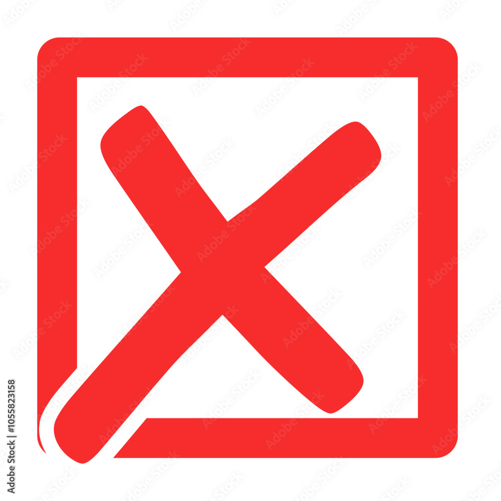 Wrong Mark Button Element Wrong Mark Button Element