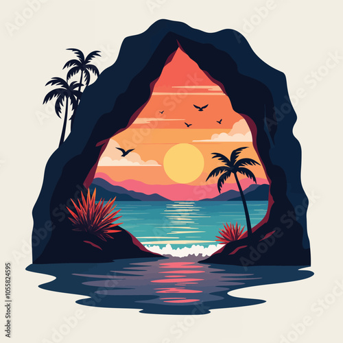 Summer t-shirt design and vector