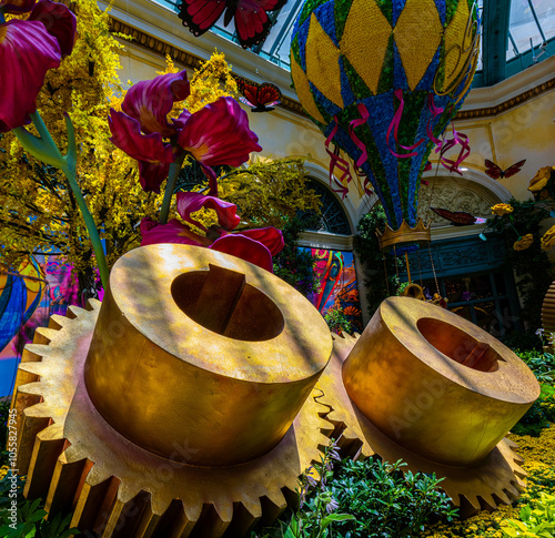 Photography Floral Scupture in Hotel, Las Vegas, Nevada, USA